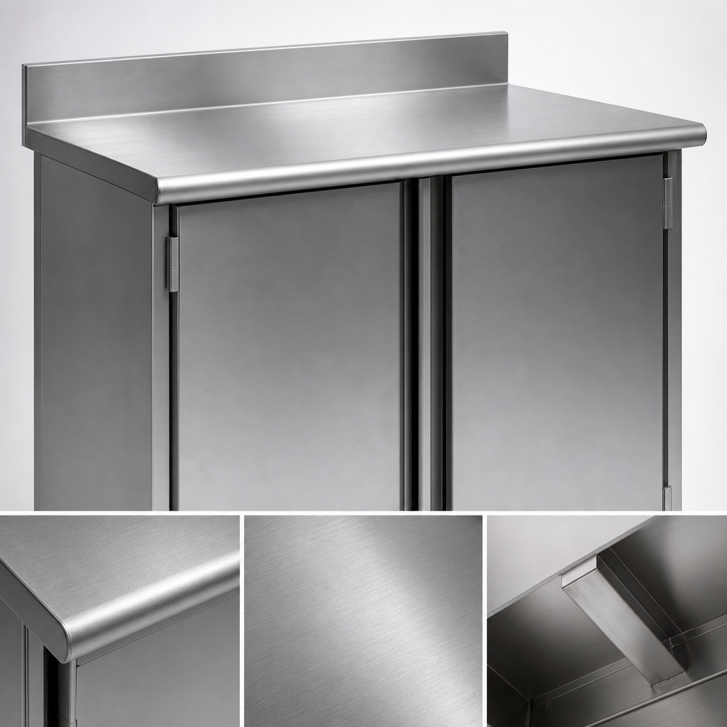 14-Gauge 304 Stainless Steel Top