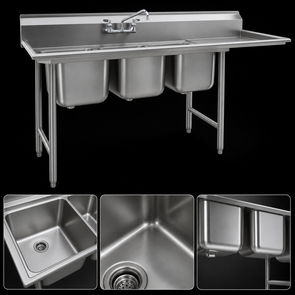 Deep-Drawn 304 Stainless Steel Bowls