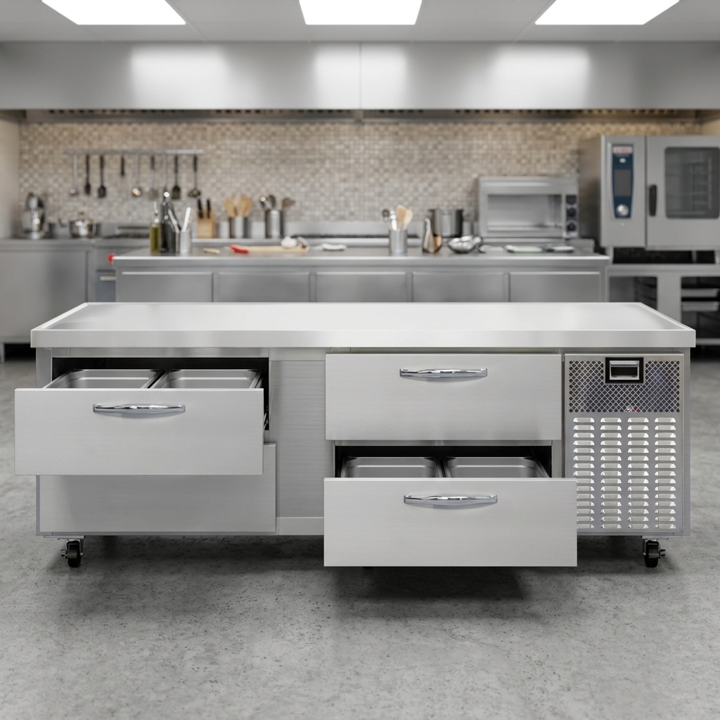 Effortlessly organize and access your frozen ingredients with the four spacious and independent freezer drawers.