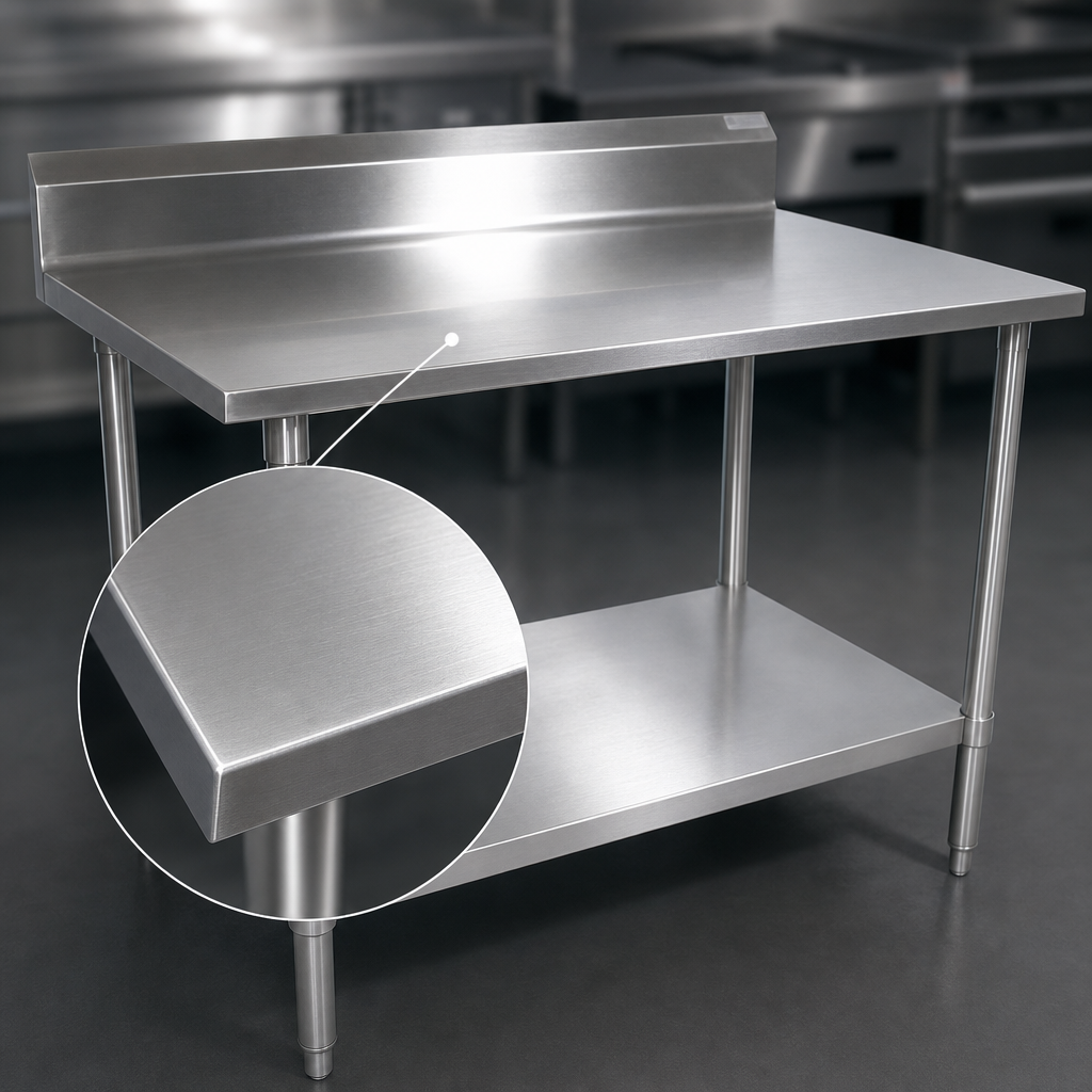 14-Gauge 300-Series Stainless Steel Top