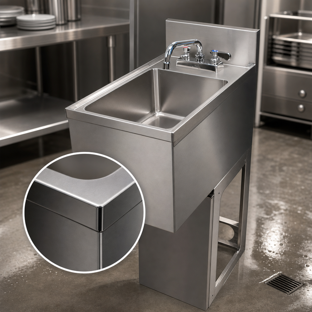 T-304 18-Gauge Stainless Steel Top