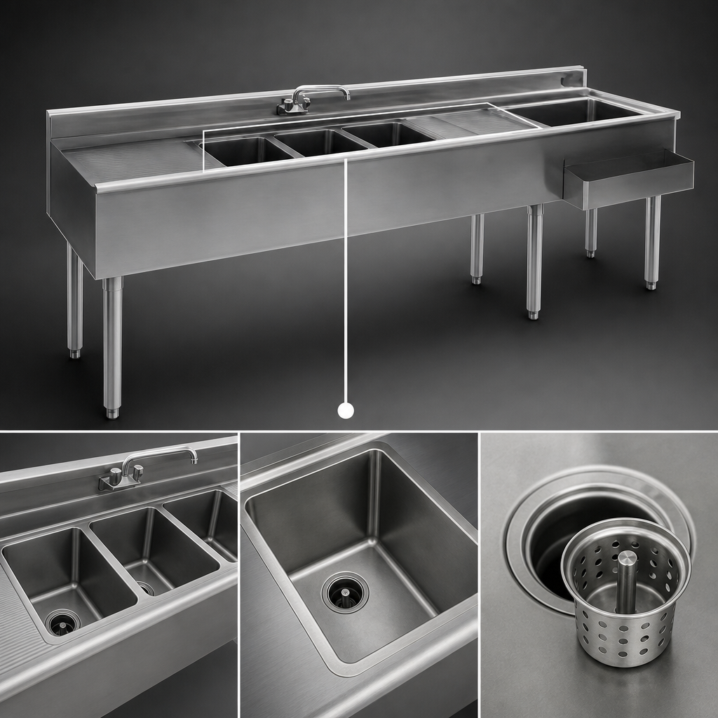 Three Sink Bowls