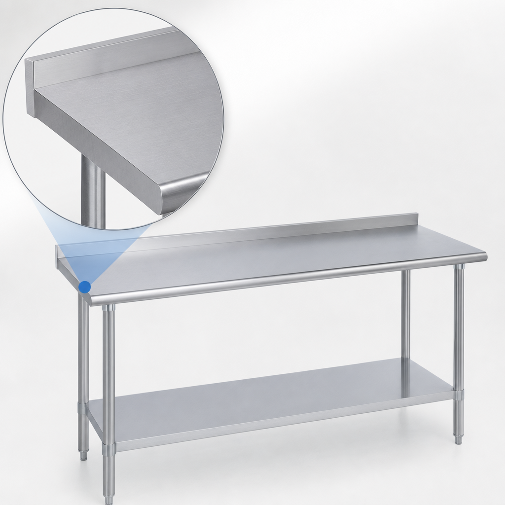 16-Gauge 400-Series Stainless Steel Top