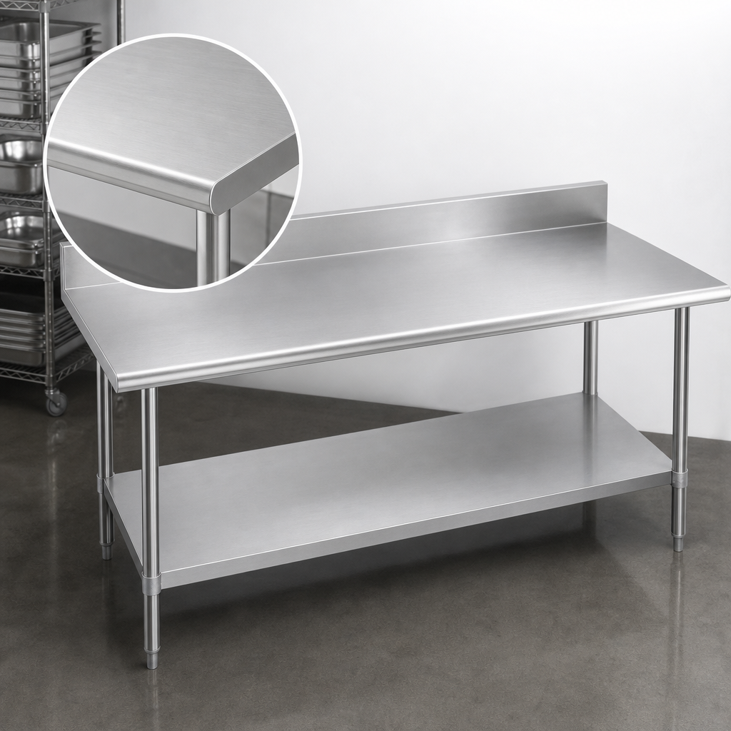 16-Gauge 300-Series Stainless Steel Top