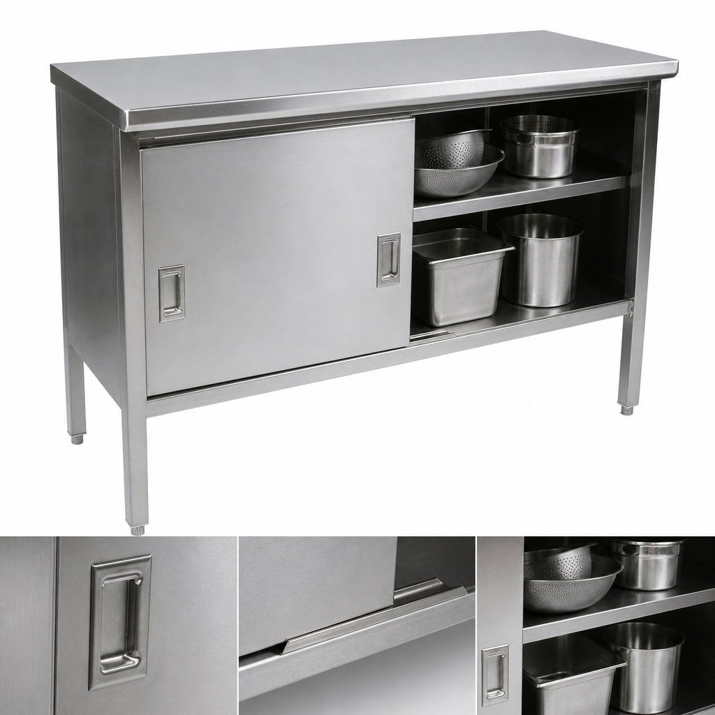Cabinet Base with Sliding Doors