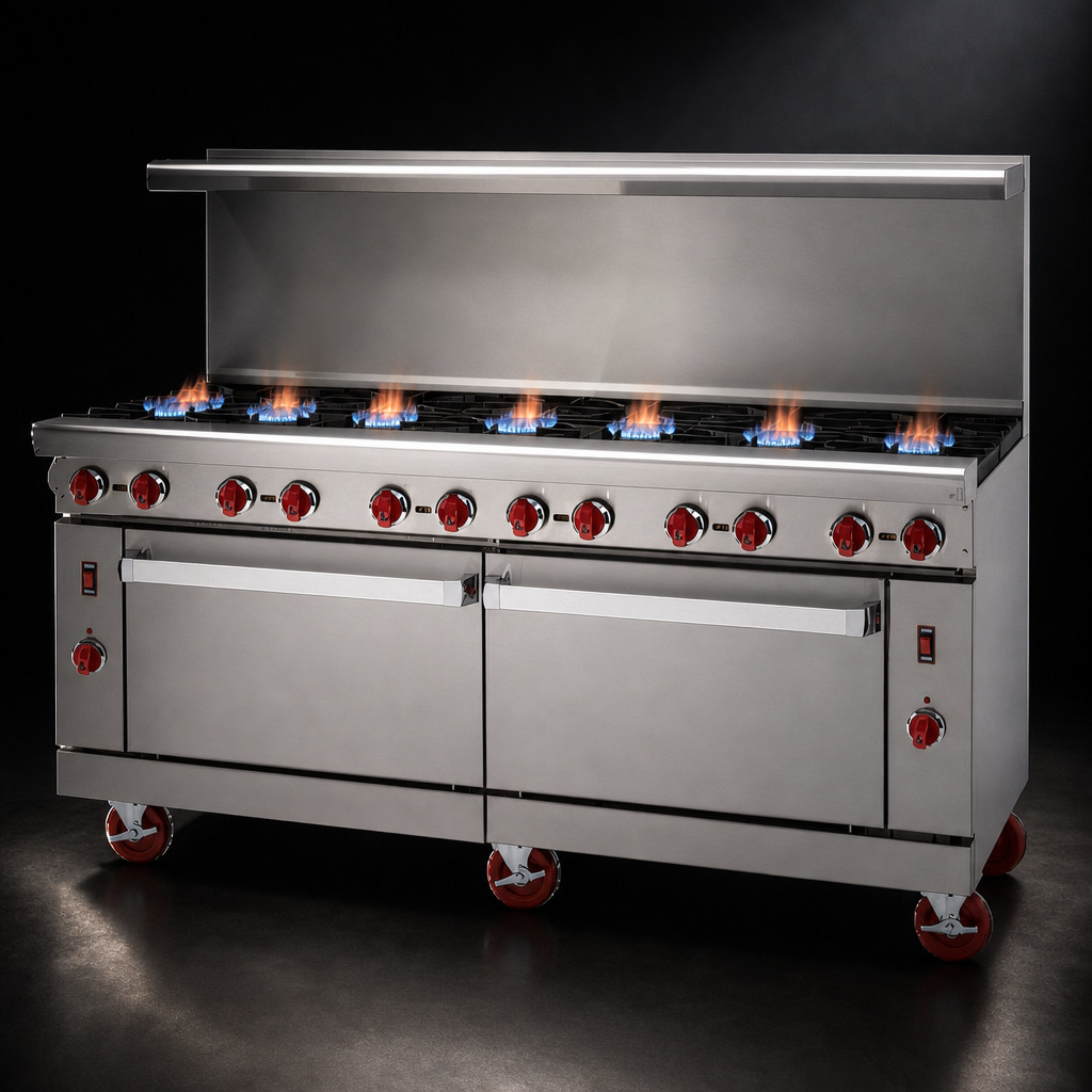 Six Open Burners
