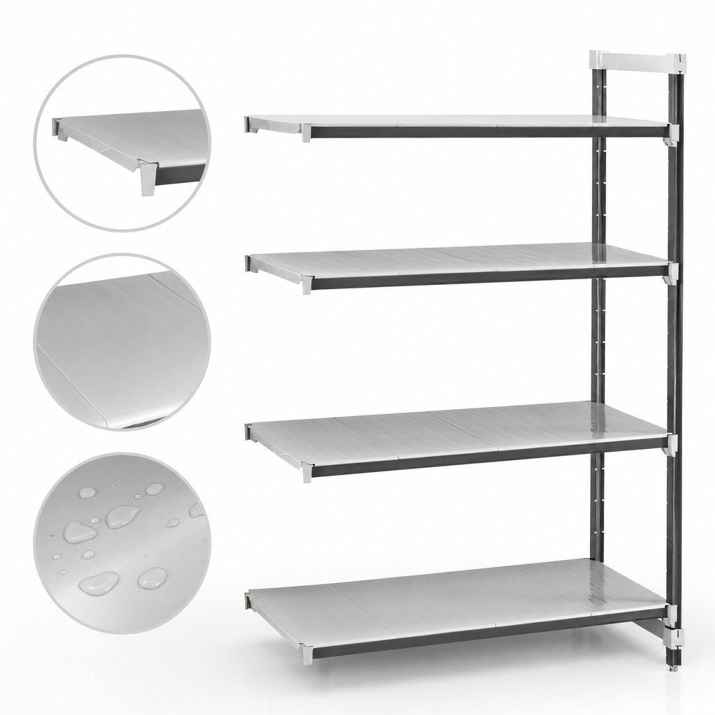 4 Solid Shelf Plates