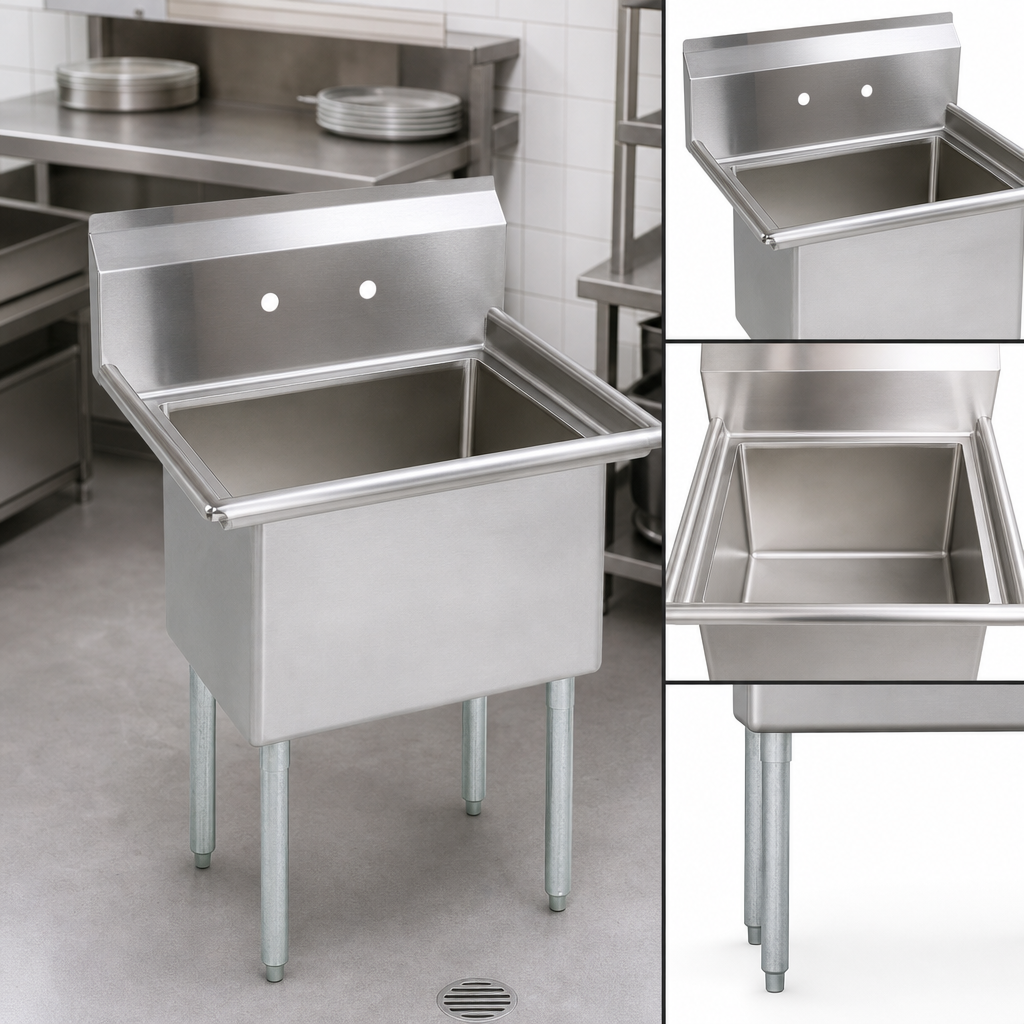 One-Compartment, No-Drainboard Design