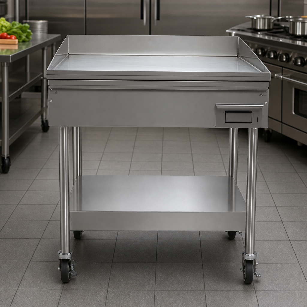 Included Stand With Casters