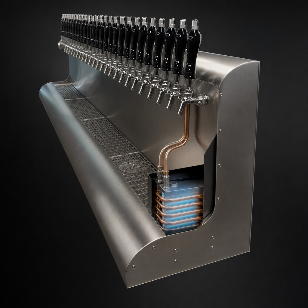 Glycol-Cooled Beverage Path
