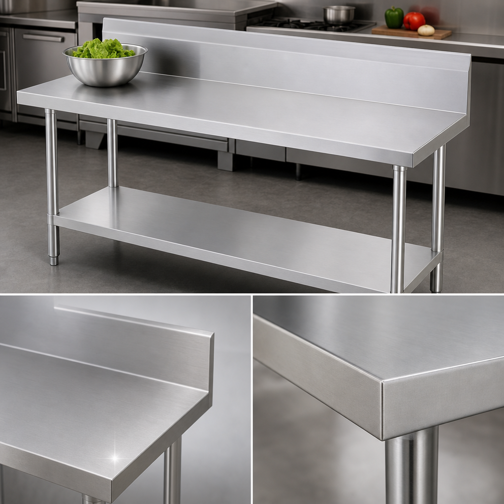 14-Gauge 304 Stainless Steel Top