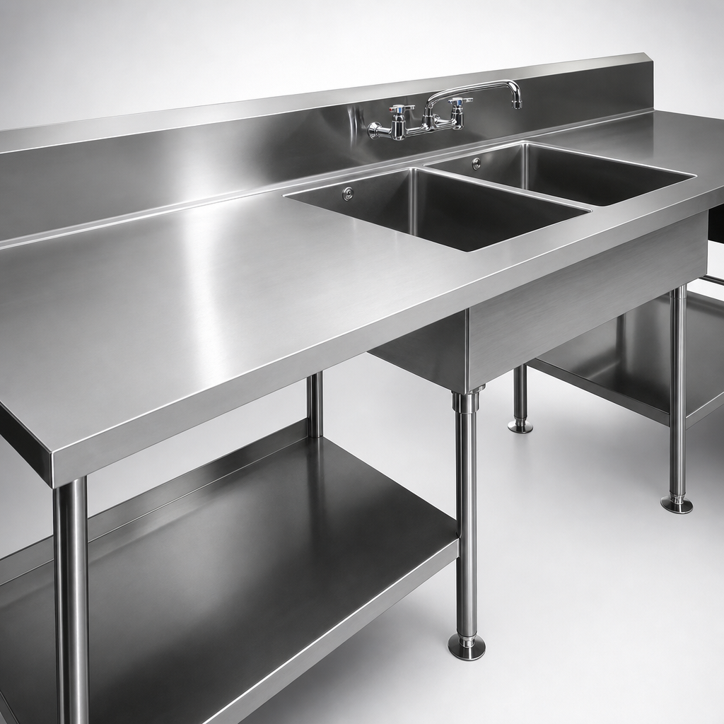 Heavy-Duty Stainless Steel Top