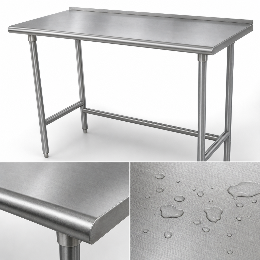 14 Gauge 304 Stainless Steel Top