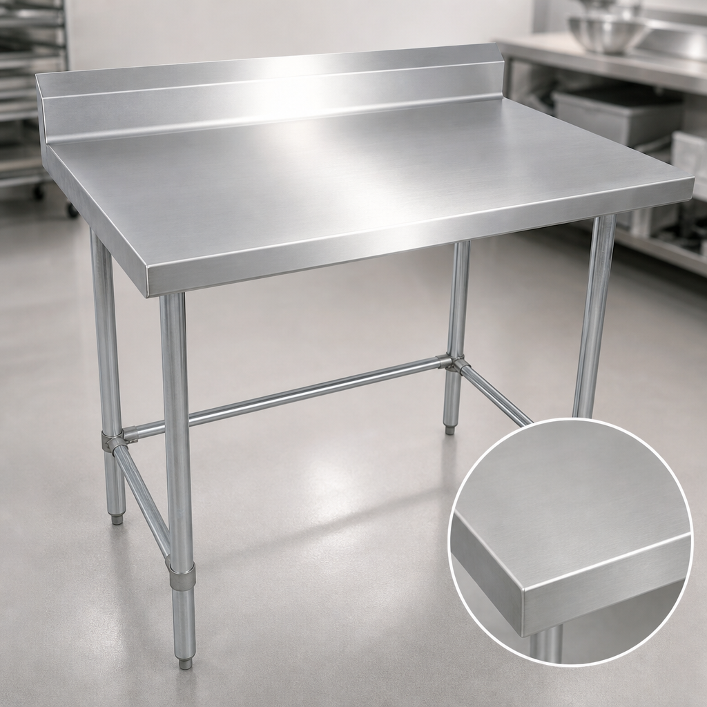 16-Gauge 304 Stainless Steel Top