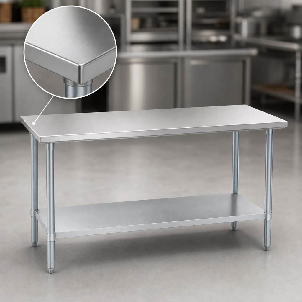 16-Gauge Stainless Steel Top