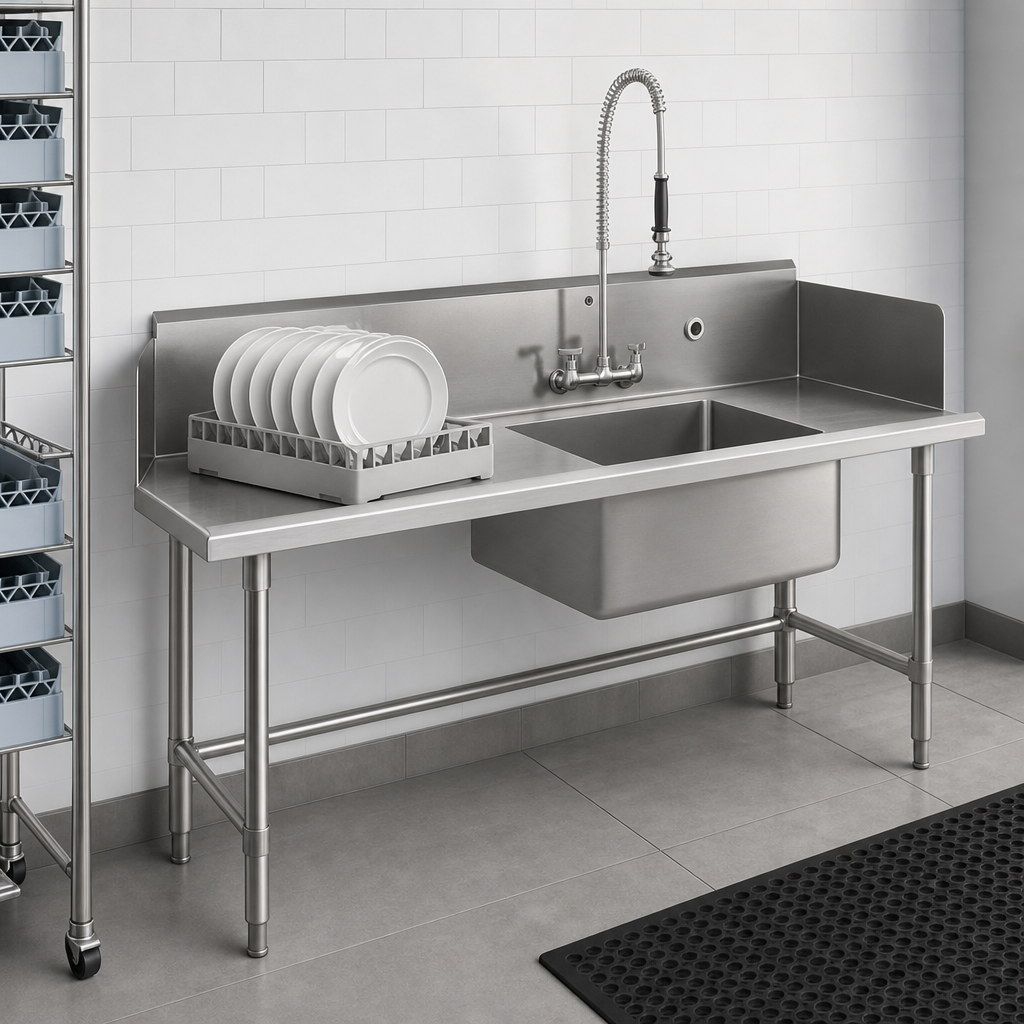 Straight Dishtable Layout