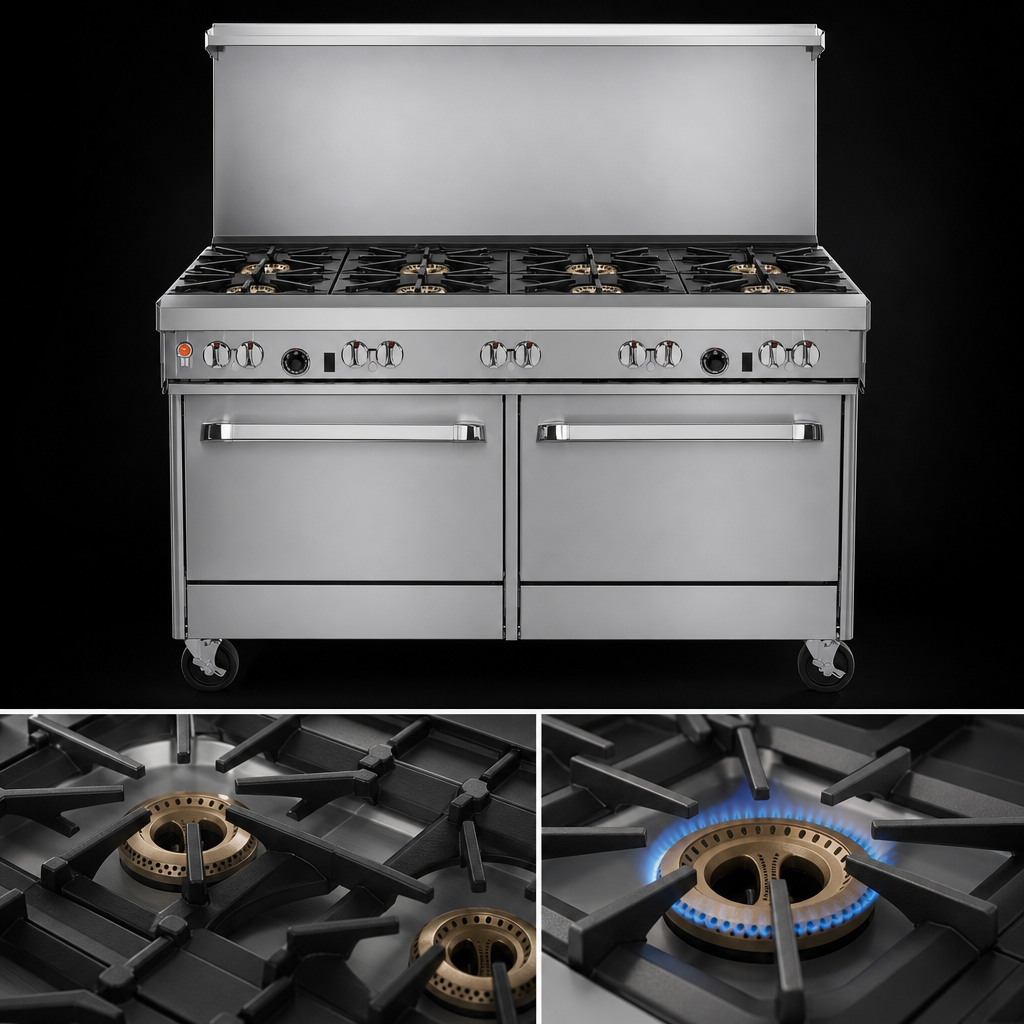 Eight Open Burners