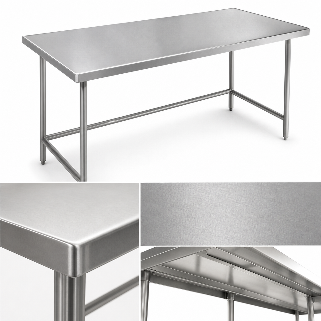 14-Gauge 304 Stainless Steel Top