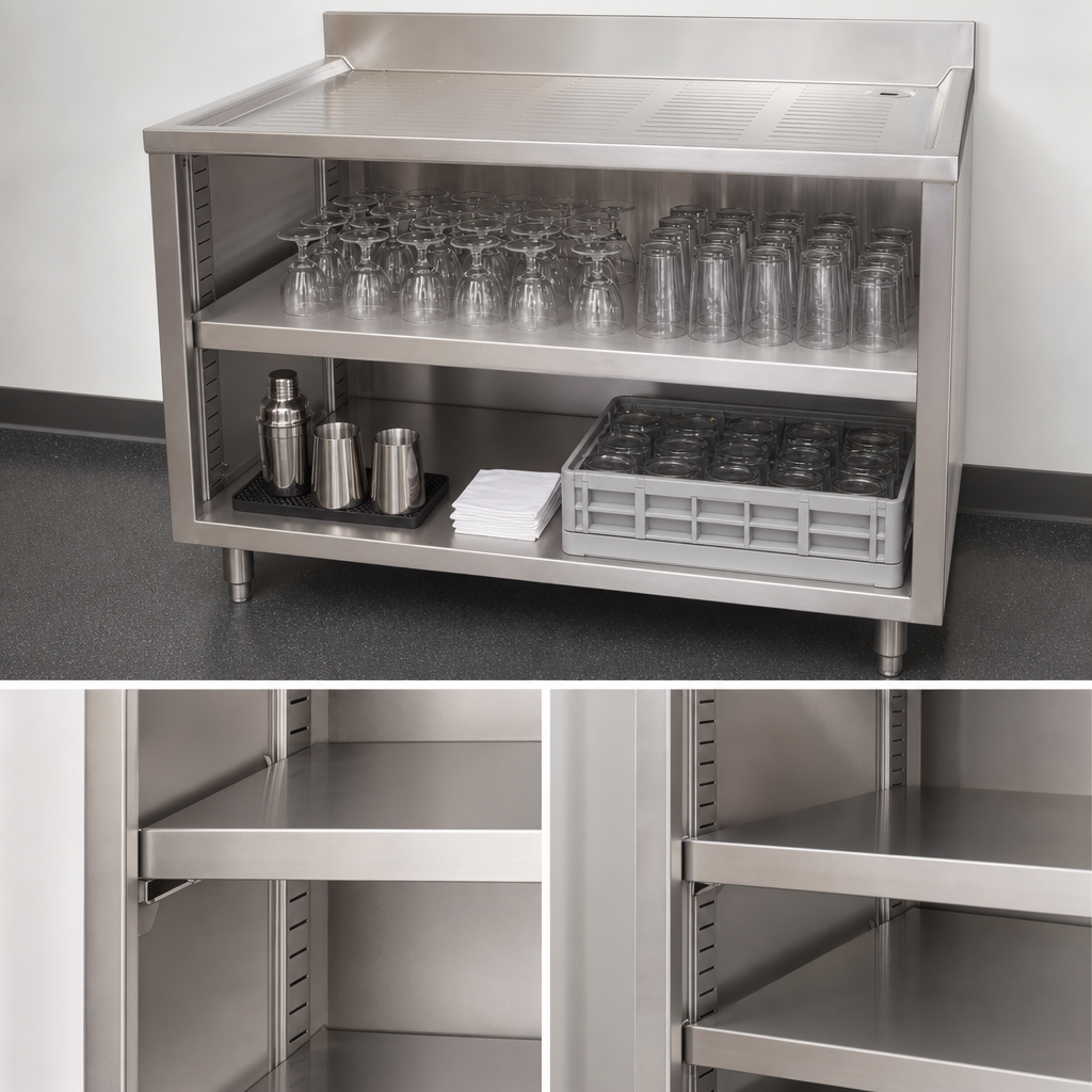 Open Front Base with Adjustable Shelf