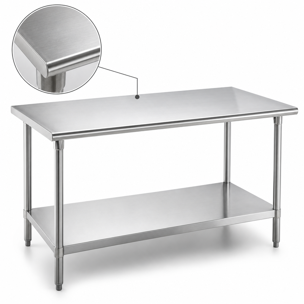 14-Gauge 304 Stainless Steel Top