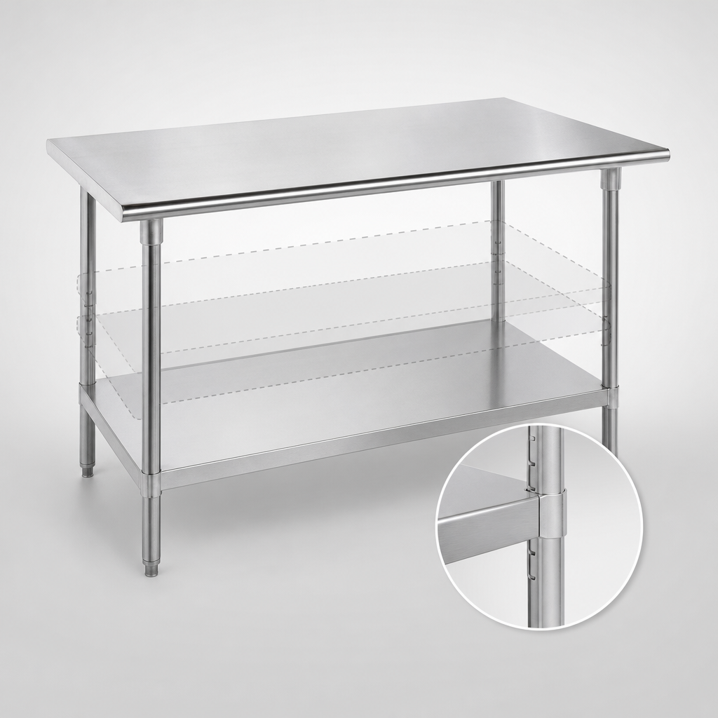 Adjustable Stainless Steel Undershelf