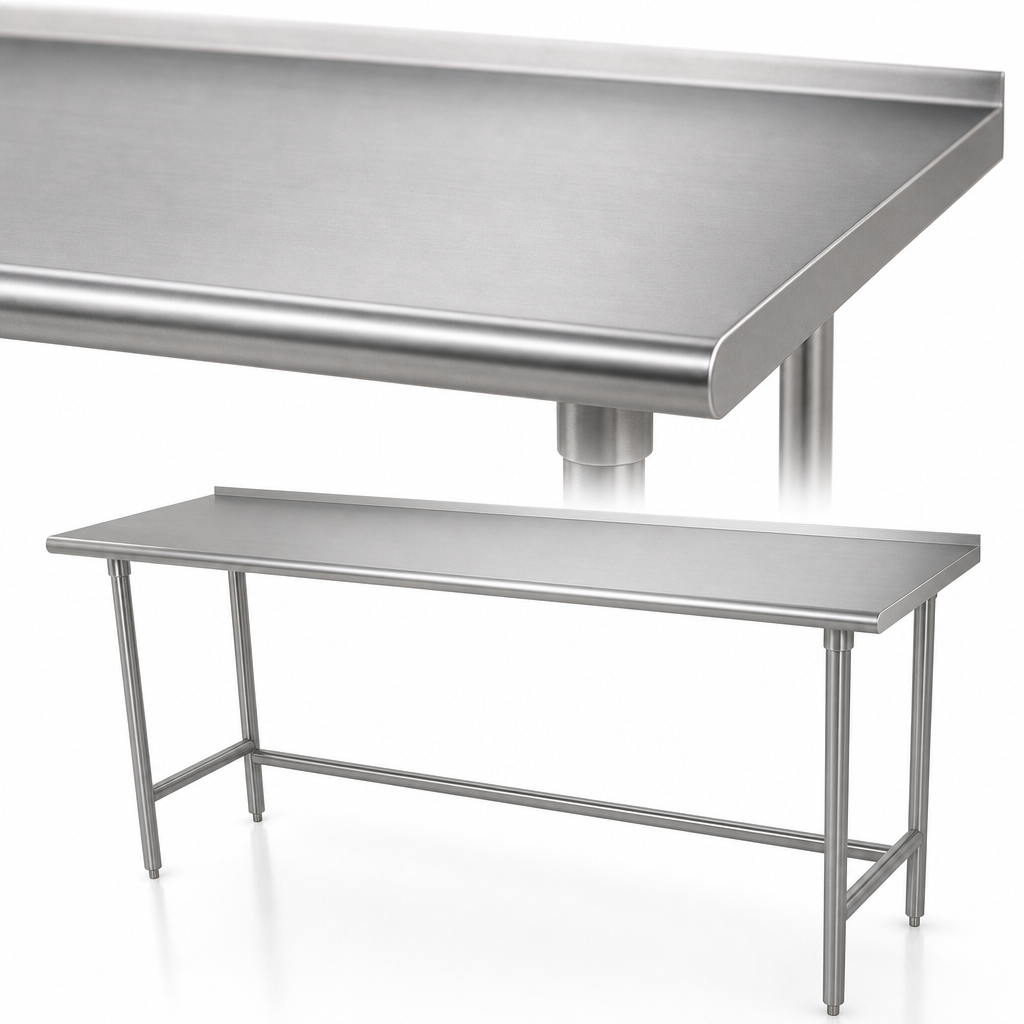 16-Gauge 304 Stainless Steel Top