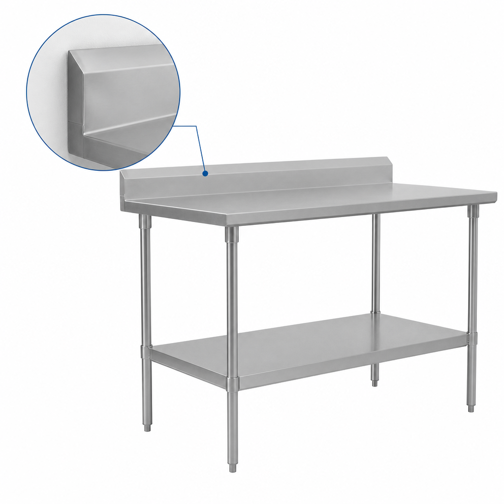 5-Inch Backsplash and Turndown