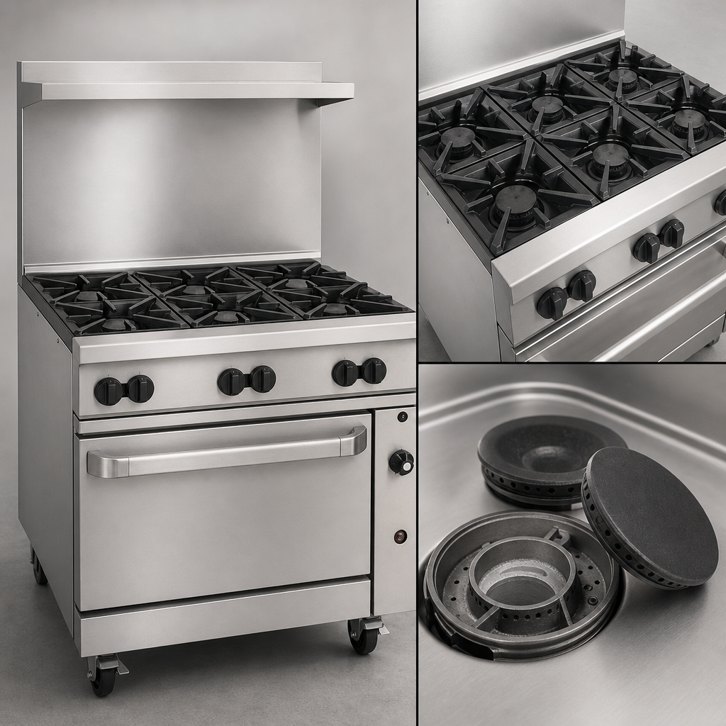 Six Open Burners