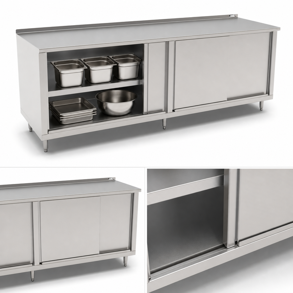 Cabinet Base with Sliding Doors