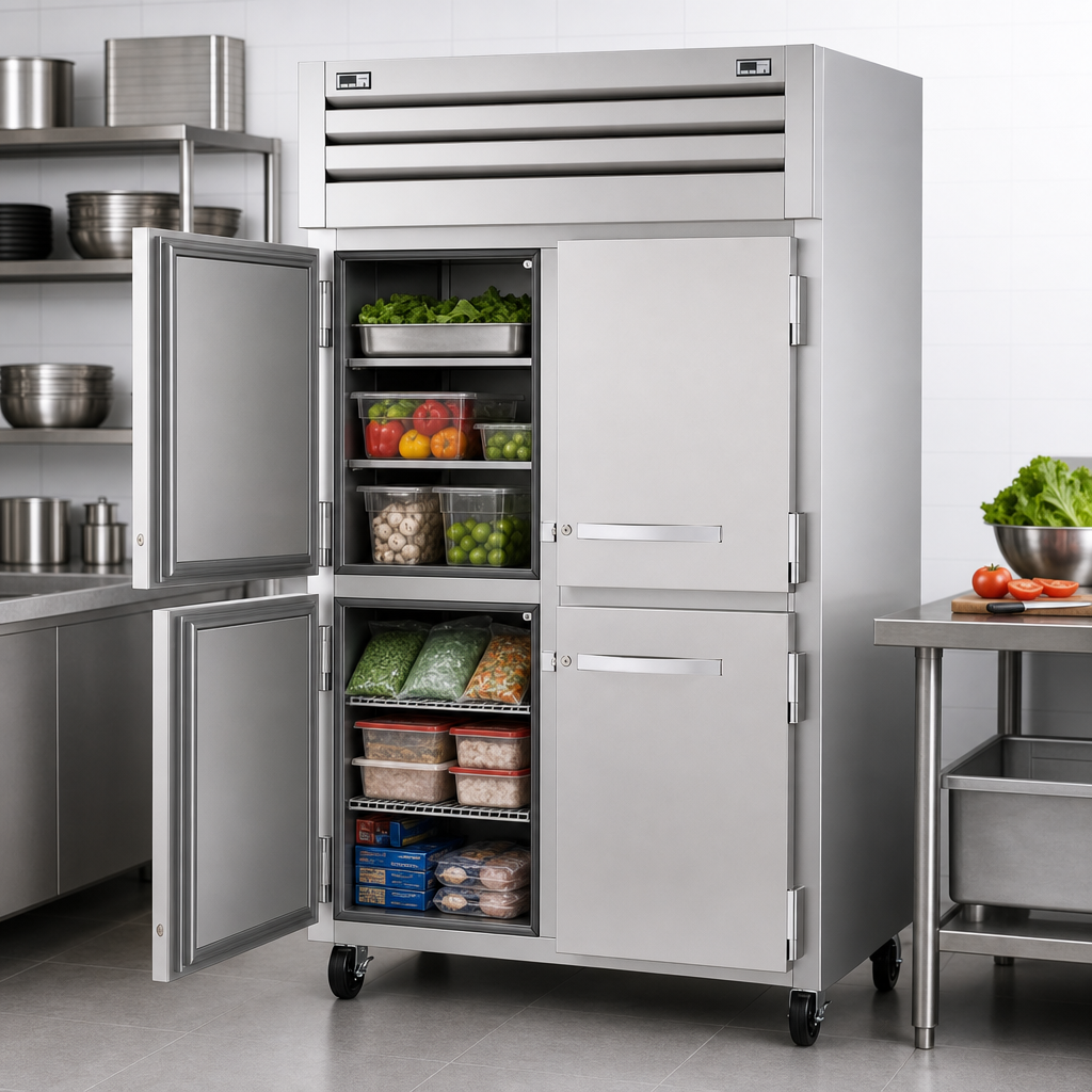 Four Stainless Steel Half Doors