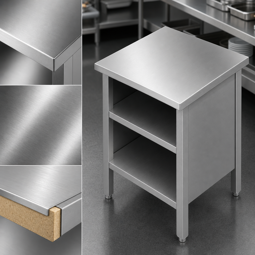 16-Gauge Stainless Steel Flat Top