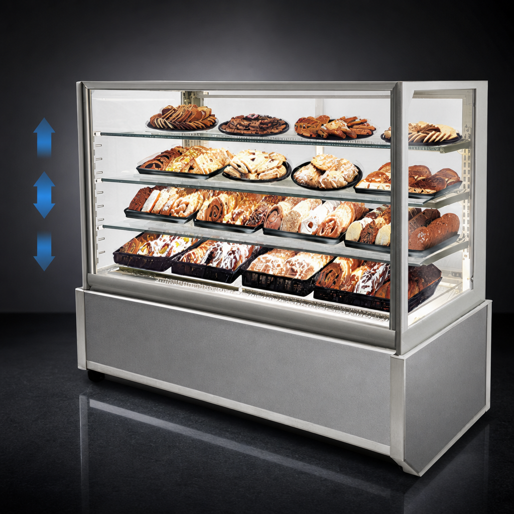 Three Adjustable Glass Shelves