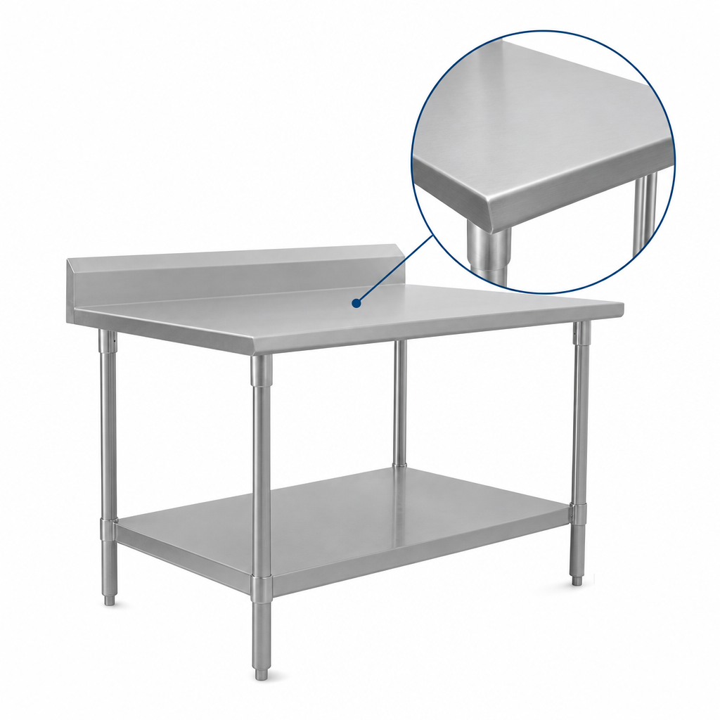 16-Gauge Stainless Steel Top