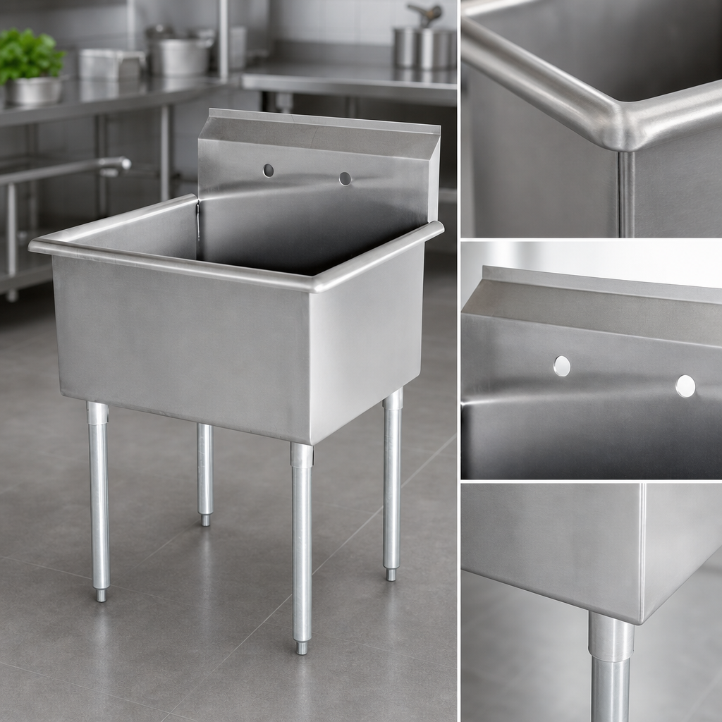 18-Gauge 430 Stainless Steel Construction