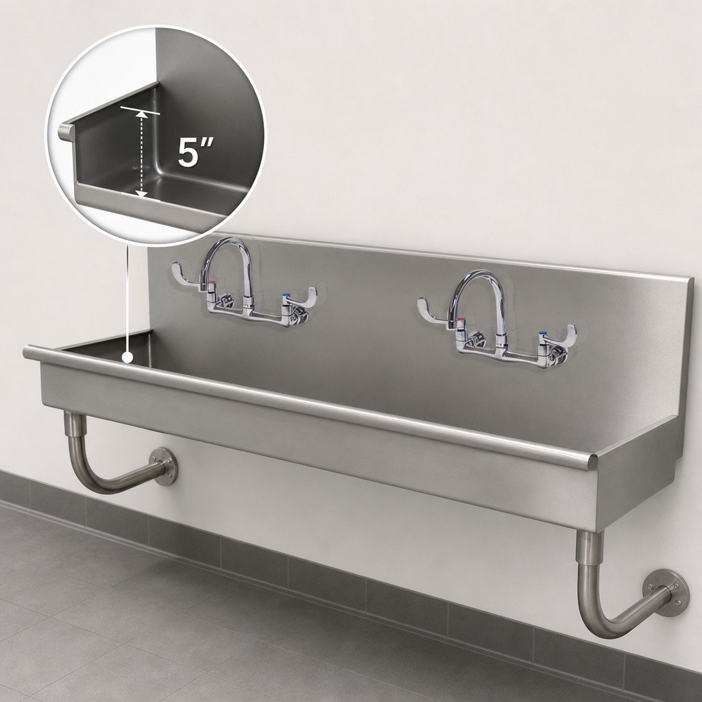 ADA-Compliant 5-Inch Bowl Depth