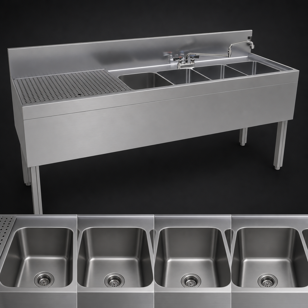 Four Sink Compartments