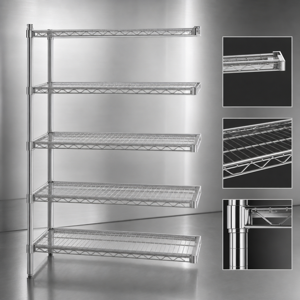 Patented QuadTruss® Wire Shelves