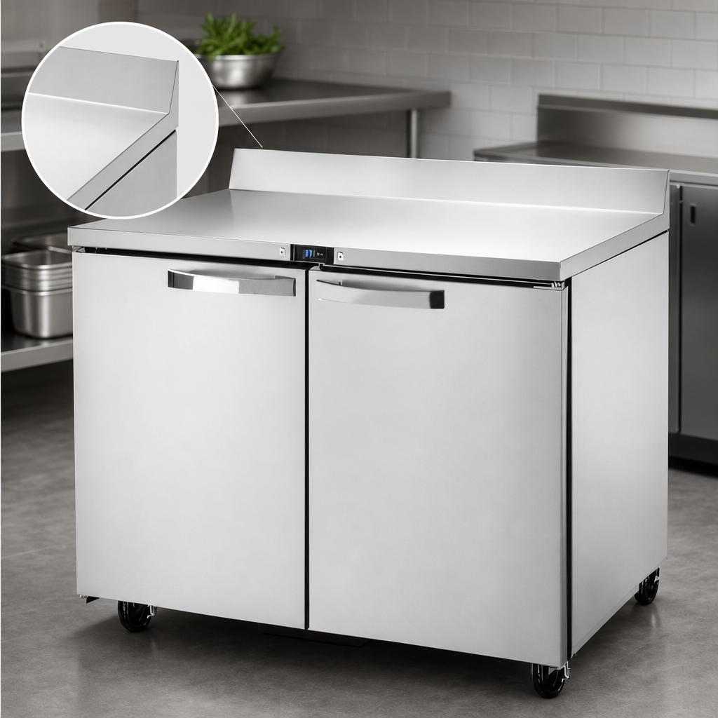Stainless Steel Worktop with Rear Splash