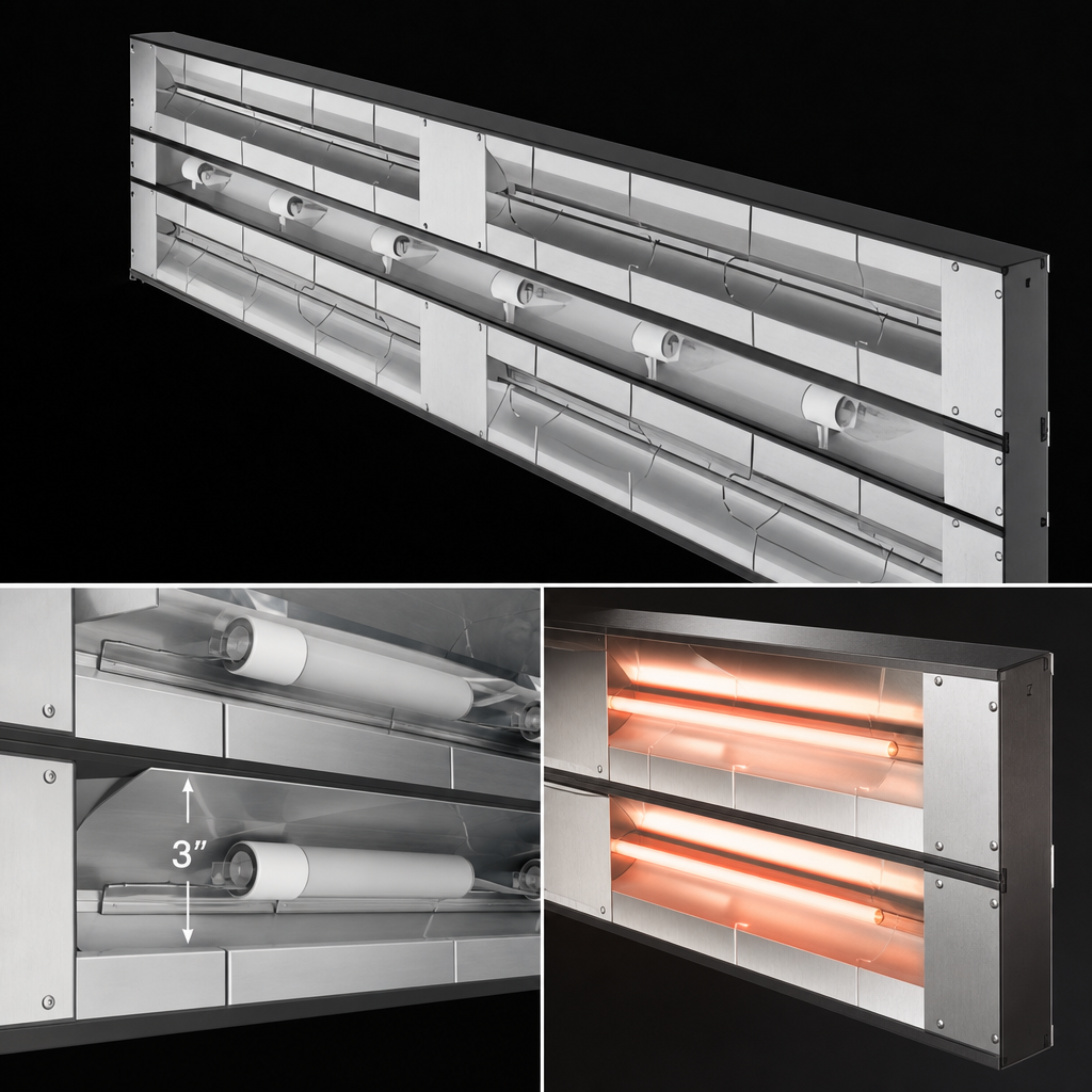 Dual Heater Rod Housing