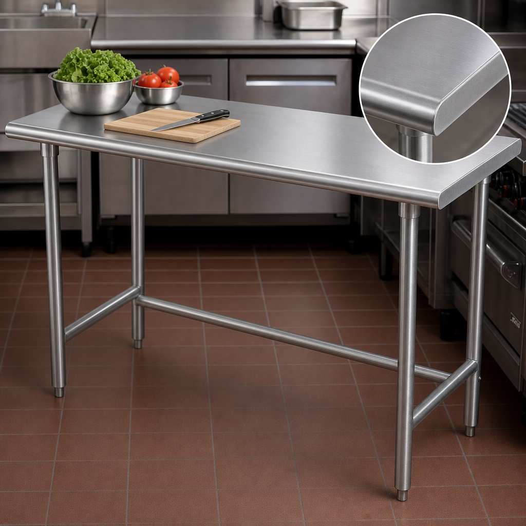 16-Gauge 304 Stainless Steel Top