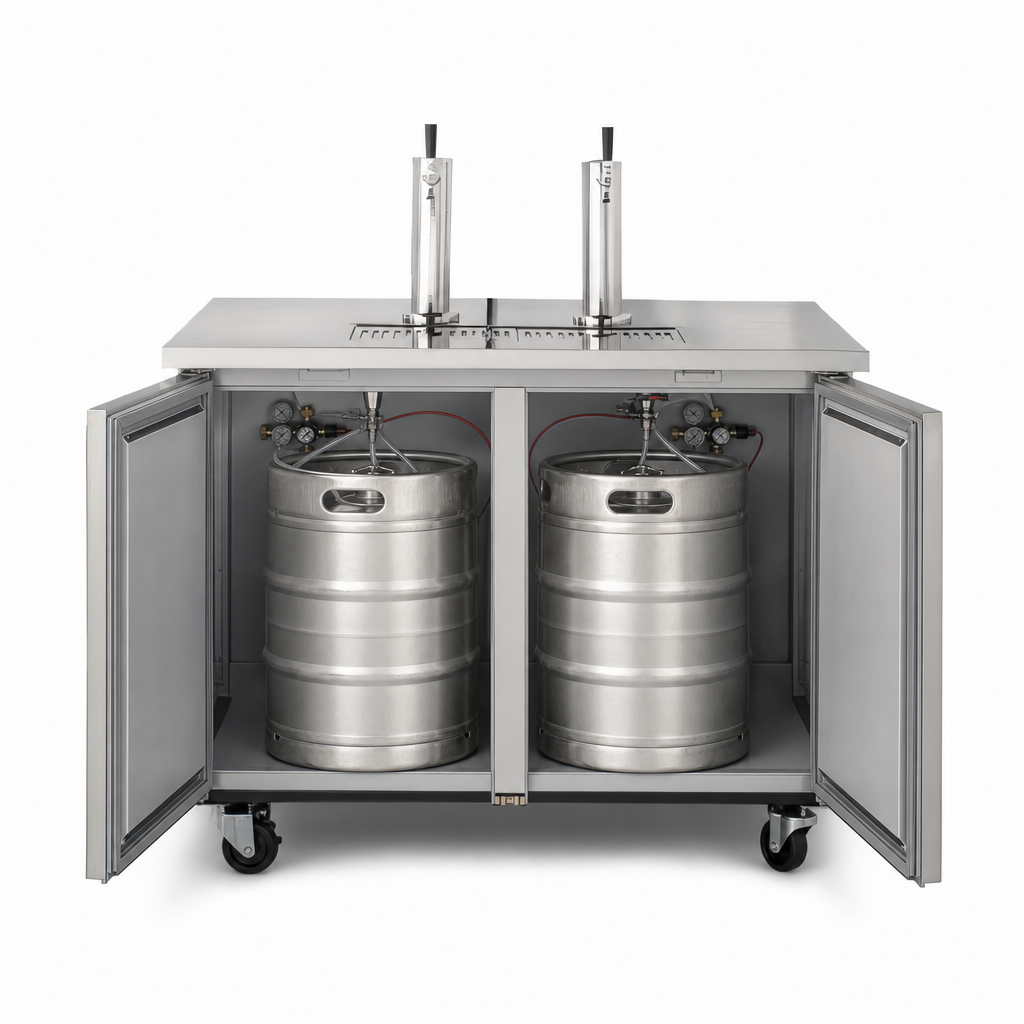 2-Keg Storage Capacity