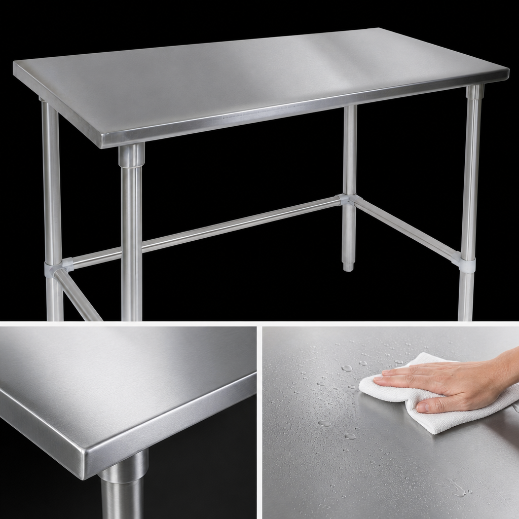 14-Gauge Stainless Steel Top