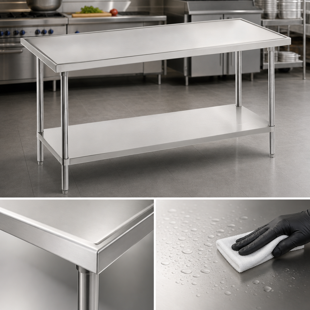 14-Gauge 304 Stainless Steel Top