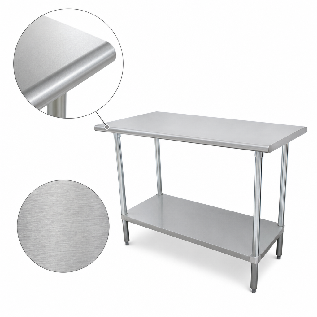 16-Gauge 304 Stainless Steel Top