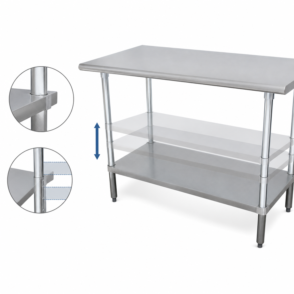 Adjustable Stainless Steel Undershelf