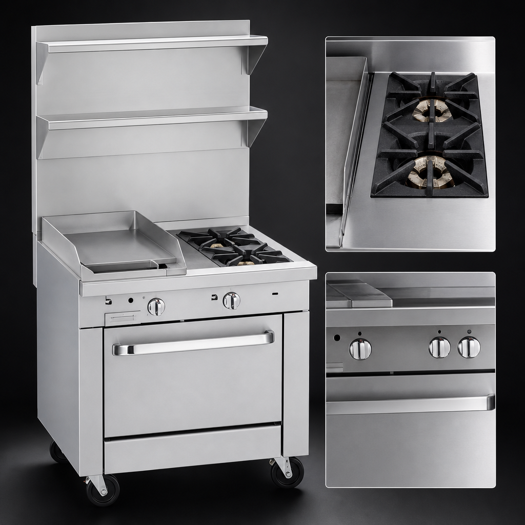 Two Open Burners