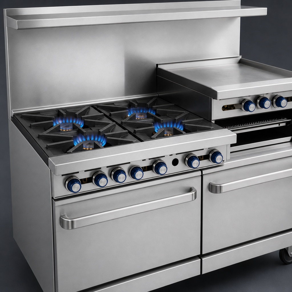 Four Open Burners