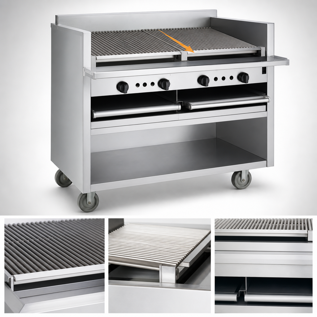 Free-Floating Round Rod Top Grate