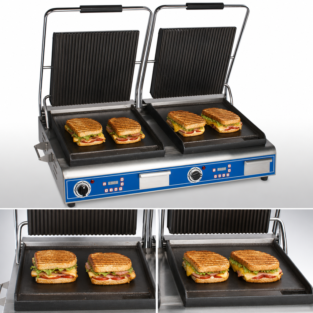 Double 14-Inch Cooking Surfaces