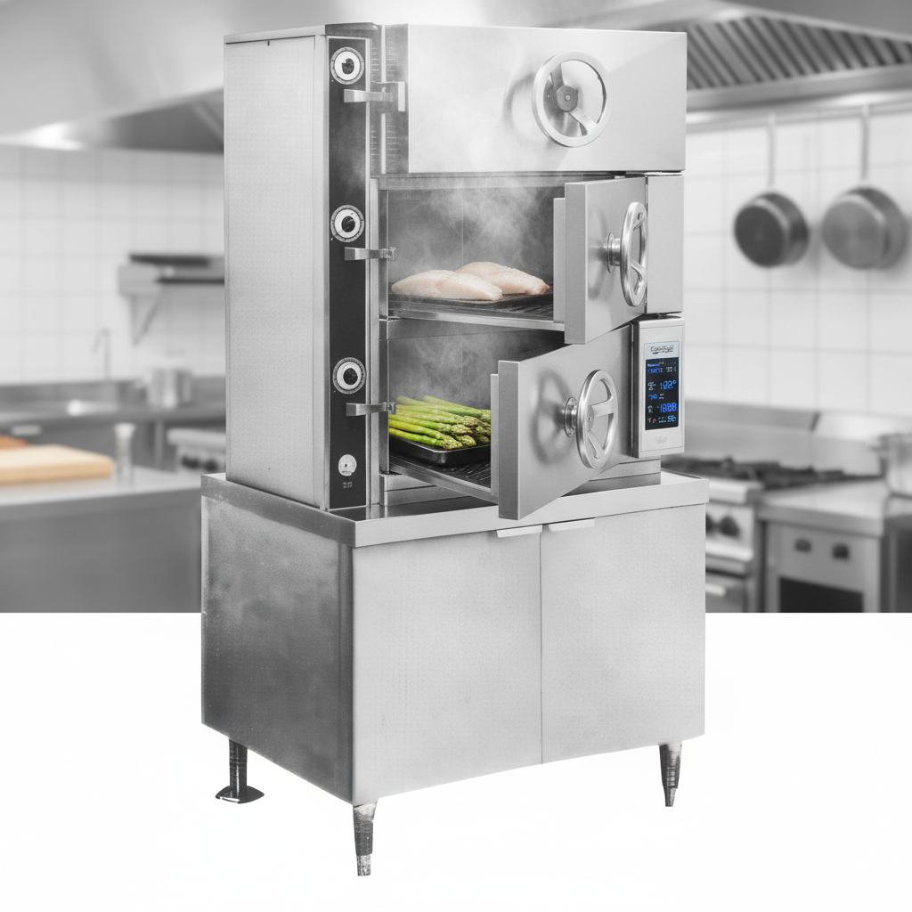 Experience peak kitchen efficiency with the Crown SC-3's three independent steaming compartments, allowing simultaneous cooking of diverse menu items.